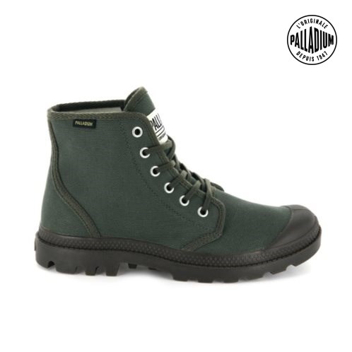 Palladium Pampa Hi Originale High Tops Sneakers Dames Olijfgroen | NL 72RZVEC